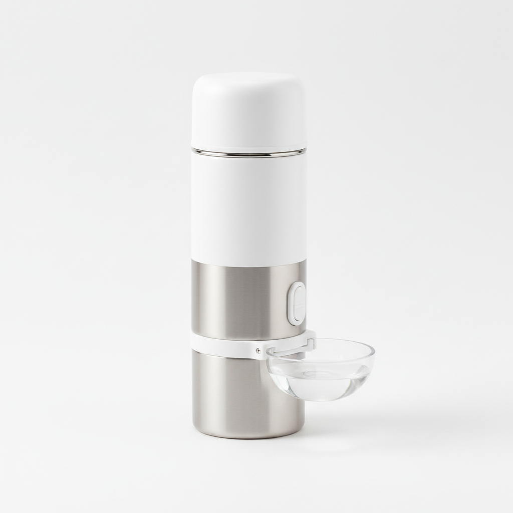 Garrafa de Água Portátil - fundo branco elegante